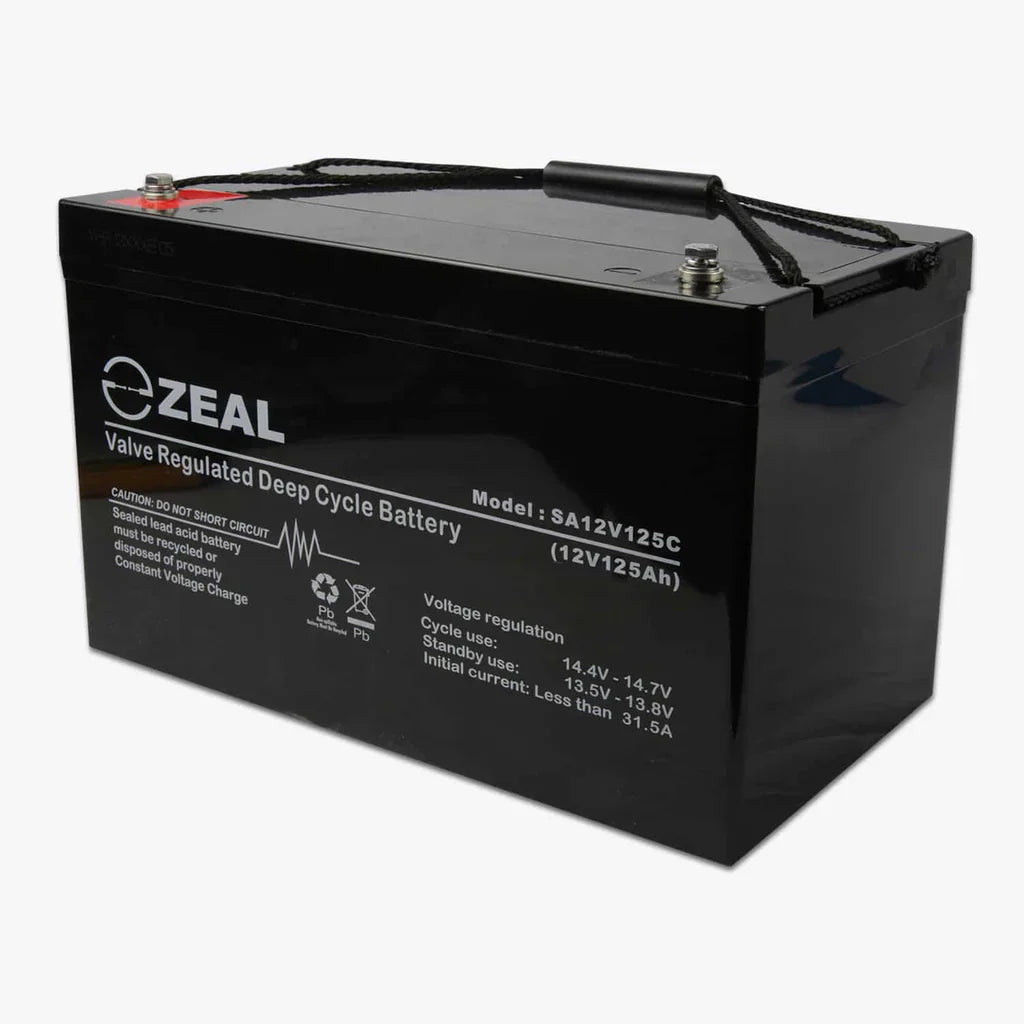 Zeal 125Ah 12V Deep Cycle AGM Battery (SA12V125C / C12-125XDA)